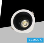 ELDLUX Spot lámpa 10w 4000k 645lm 27° RA90 ∅85×73mm kivágás: D75 IP20 fehér (YLX-D85-10W-N)
