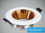 ELDLUX Süllyesztett spot lámpatest GU10 Max. 60w Fehér/Rosegold D90x35mm kivágás: D70mm (P27-ORS)