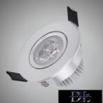 ELDLUX mini spot lámpatest 3w 2700k 270lm 30° IP20 ∅68×32mm ezüst (P-55-C)