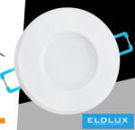ELDLUX Vizzáró süllyesztett lámpatest 1xPAR16 foglalat nélkül IP44 Fehér D85x32mm Kivágás: D65mm (P4-B)