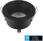 UNIVERSO Vízzárós süllyesztett lámpatest 1xPAR16 foglalat nélkül IP44 Fekete D85x54mm Kivágás: D65mm 5 év (P39-N)