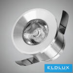 ELDLUX mini spot lámpatest 1w 3000k 100lm 30° IP20 ∅31×22mm ezüst (P-31-1C)