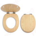 FERRO WC ülőke, soft close, fém zsanérokkal, MDF, kőris (WC_SOFTJASAN)