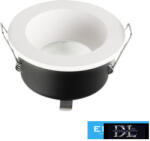 UNIVERSO Vízzárós süllyesztett lámpatest 1xPAR16 foglalat nélkül IP44 Fehér D85x54mm Kivágás: D65mm 5 év (P39-B)