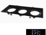 ELDLUX Süllyesztett spot keret 3*AR111 fekete 475x175mm / kivágás 460x160mm (P-AR111-N3)