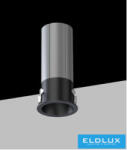 ELDLUX Mini spotlámpa 3w 145lm 3000k D25×57mm kivágás: D20mm fekete (R20-NC)