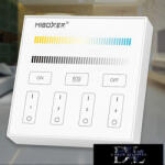 MIBOXER RF 2.4G CCT LED Szalaghoz Fali Távirányító 4 Zónás fehér (FUTB2)