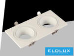 ELDLUX Süllyesztett spot lámpa 1xGU10 IP20 Fehér 175x88x31mm kivágás: 160x75mm 5év (P38-B2)