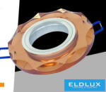 ELDLUX UNIVERSO Süllyesztett lámpatest 1xPAR16 foglalat nélkül IP20 Arany D91x25mm Kivágás: D60mm (P6-C)