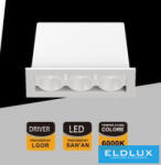ELDLUX süllyesztett spot lámpa 6W 360lm 6000k 24° IP20 69x31mm fehér (XTD-3-BF)