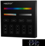 Eldlux MIBOXER RF 2.4G RGB+CCT LED Szalaghoz Fali távirányító 4 Zónás fekete (FUTB4B)