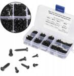  Csavarkészlet Fekete Kereszthornyos Csavar M2 M2.6 /4-12MM 400 Db (M2/M2.6)