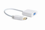 Gembird DisplayPort / VGA D-sub adapter kábel 0.2m fehér Gembird (A-DPM-VGAF-02-W)