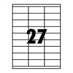  Etikett címke, 70x32mm, 100 lap, 27 címke/lap (ET7032) - printsisters