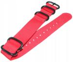 Tekla Nylon Óraszíj 22 mm Tekla NS8.22 Zulu (pasek nylonowy czerwony do zegarka)