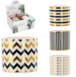 GardenLine Kerámia Virágtartó 13x13x12cm MIX Mintás Fedél (6440)