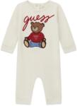 Guess Бял гащеризон за новородено бебе с голямо цветно мече Guess