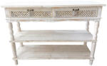 AdTrend Consola lemn alb maro 120 x 40 x 88 cm (101075)