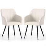 AKORD AKORD LUXANO kárpitozott szék Lumos anyag krém fekete lábakkal (AKO-LUXANO-BEBS22)