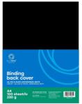 Bluering Hátlap, A4, 230 g. bőrhatású 100 db/csomag, Bluering® fekete - mystock