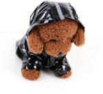  Kutyaruha - Kutyaesőkabát - Kutya esőkabát fényvisszaverő csíkkal- Fekete színben - XL - fekete