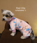  Kutyaruha - Meleg, overál vagy overall kezeslábas szarvasos mintával - kétféle színben - XL - kék