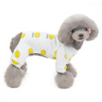  Kutyaruha - Puha és meleg overál - overall - Kezeslábas - Smiley mintával , kényelmes és stílusos - M - kék