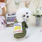  Kutyaruha - Csíkos ing, bálnás mintával - kétféle színben - M - sárga