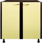 International Service Sorento, Corp inferior 2 usi , Wenge/ galben, 80 x 52 x 82 cm