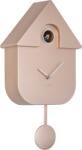Karlsson Ceas de perete cu cuc Modern Cuckoo, aur roz metalic (KA5867RG)