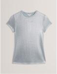 Ted Baker Тениска Ted Baker Women's Metallic Short Sleeve Slim Fit T-Shirt - Blue