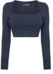 USA Pro Ruched LS Womens - Shark Grey