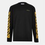 Off White Тениска Off White Men's Arrow Skate Long Sleeve T-Shirt - Black-Citrus