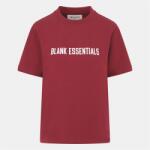 Blank Essentials Тениска Blank Essentials Women's E College Cotton Short Sleeve Oversized T-Shirt - Burgundy