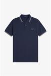 Fred Perry Блуза с яка Fred Perry Short Sleeve Twin Tipped Polo Shirt - Dk Airforce Z47