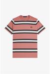 Fred Perry Тениска Fred Perry Men's Bold Stripe Regular Fit T-Shirt - Putty Pink X90