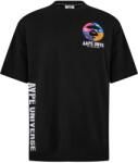 AAPE Тениска AAPE Universe Bones T-Shirt - Black BKX