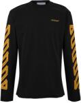 OFF WHITE Тениска OFF WHITE Men's Tape Cotton Long Sleeve T-Shirt - Black