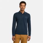 Timberland Блуза с яка Timberland Men's Millers River Pique Long Sleeve Polo Shirt - Dark Sapphire