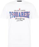 Dsquared2 Тениска DSQUARED2 College Print Cotton T-Shirt - White