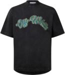 OFF WHITE Тениска OFF WHITE Men's Bacchus Skate Prefaded Distressed T-Shirt - Black Colleg