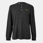 Ralph Lauren Тениска Polo Ralph Lauren Men's Waffle Henley Long Sleeve T-Shirt - Polo Black