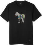 Ps paul smith Тениска PS PAUL SMITH Men's Regular Fit Zebra Print T-Shirt - Black 79