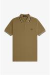 Fred Perry Блуза с яка Fred Perry Short Sleeve Twin Tipped Polo Shirt - ShadedStone Z60