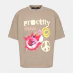 Pretty boy ugly world Тениска PRETTY BOY UGLY WORLD Men's PBUW Peace Regular Fit T-Shirt - Khaki/Multi