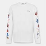 Off White Тениска Off White Men's Diag Skate T Long Sleeve T-Shirt - White-Black