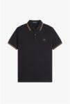 Fred Perry Блуза с яка Fred Perry Short Sleeve Twin Tipped Polo Shirt - Black/Shade S77