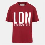Blank Essentials Тениска Blank Essentials Women's London Cotton Short Sleeve Oversized T-Shirt - Burgundy