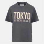 Blank Essentials Тениска Blank Essentials Women's Tokyo Cotton Short Sleeve Oversized Fit T-Shirt - Charcoal