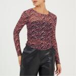 Brave Soul Дамска тениска Brave Soul Womens Printed Mesh Long Sleeve T-Shirt - Pink/Navy